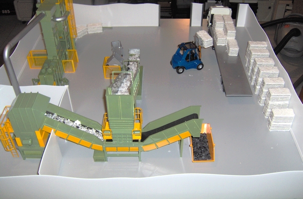 modelli plastici impianti industriali