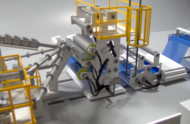 modello plastico macchinario industriale