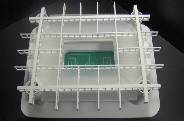 modello plastico impianto sportivo