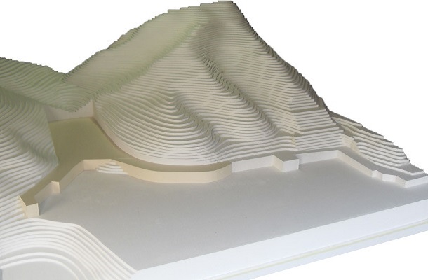 modello plastico ambientale territoriale curve di livello monocormarico
