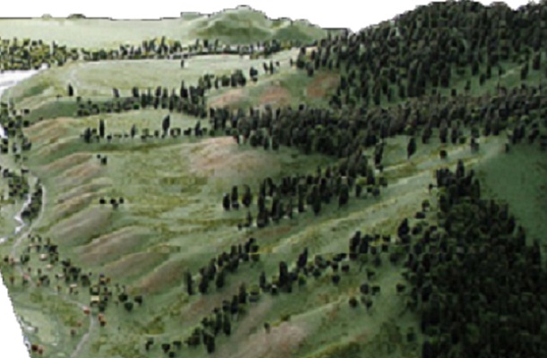 modello plastico ambientale territoriale realistico
