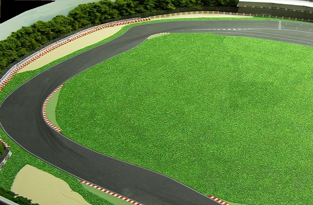 modello plastico impianto sportivo autodromo